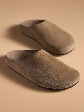 Jeffrey Campbell Suede Mule Clogs Taupe Slip On Size 10 Minimal